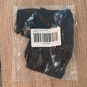 NWT / Sealed - Soma - Almost Naked Black Thong - M